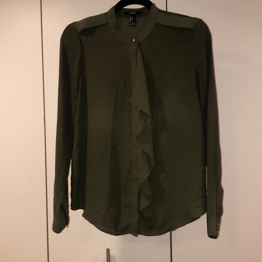 Army Green Blouse